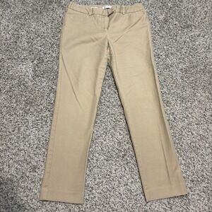 Van Heusen Slim Fit Dress Pants Womens‎ Size 4 Khaki Stretch Cotton Flat Front